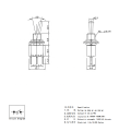 JEC JMS-103-A2 5A ON-OFF/ON-ON 2PIN 3PIN interrupter 125v toggle switch